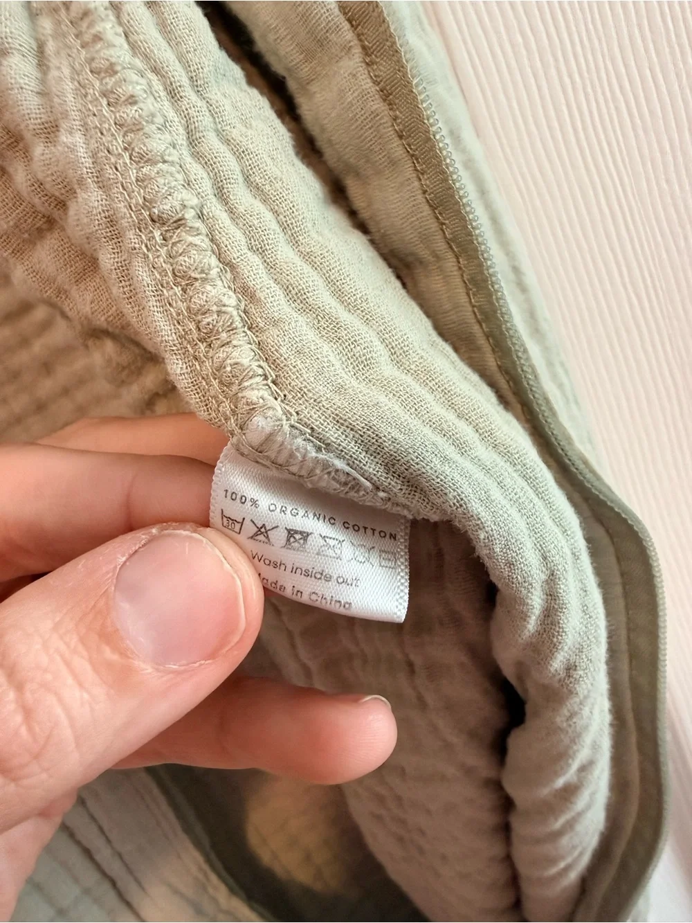 Lightweight Sage Green Sleeveless Sleep Sack for Kids